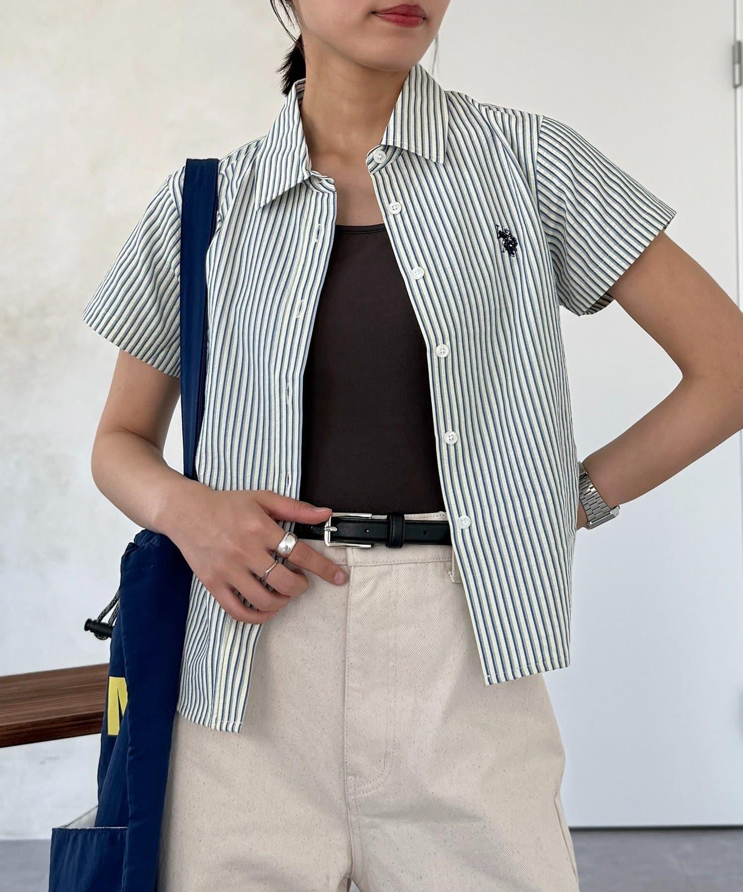 U.S. POLO ASSN. 泡泡紗迷你襯衫