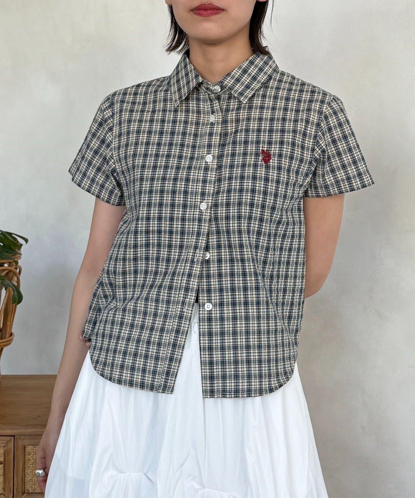 U.S. POLO ASSN. 泡泡紗迷你襯衫