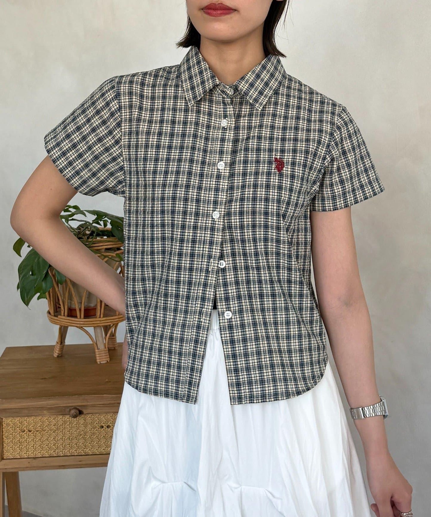 U.S. POLO ASSN. 泡泡紗迷你襯衫