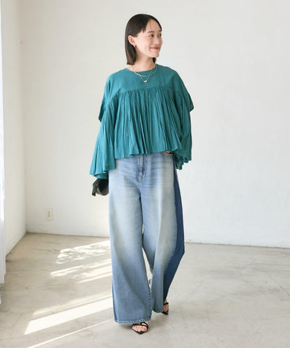 RIVE DROITE 褶皺蓬鬆廓形 女式襯衫