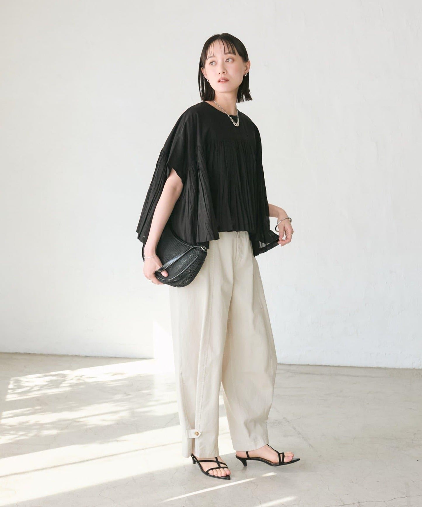 RIVE DROITE 褶皺蓬鬆廓形 女式襯衫