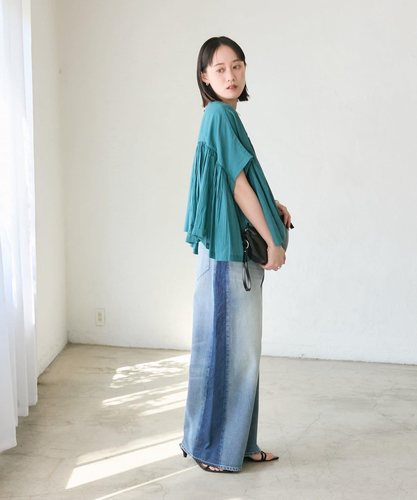 RIVE DROITE 褶皺蓬鬆廓形 女式襯衫