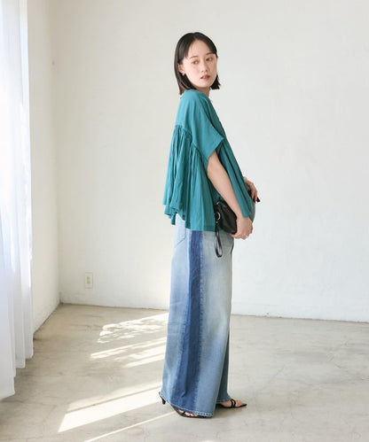 RIVE DROITE 褶皺蓬鬆廓形 女式襯衫