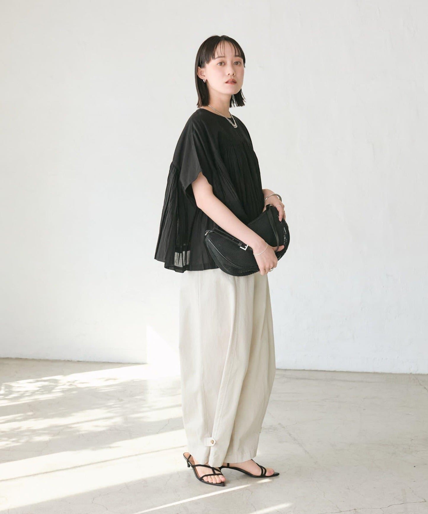 RIVE DROITE 褶皺蓬鬆廓形 女式襯衫