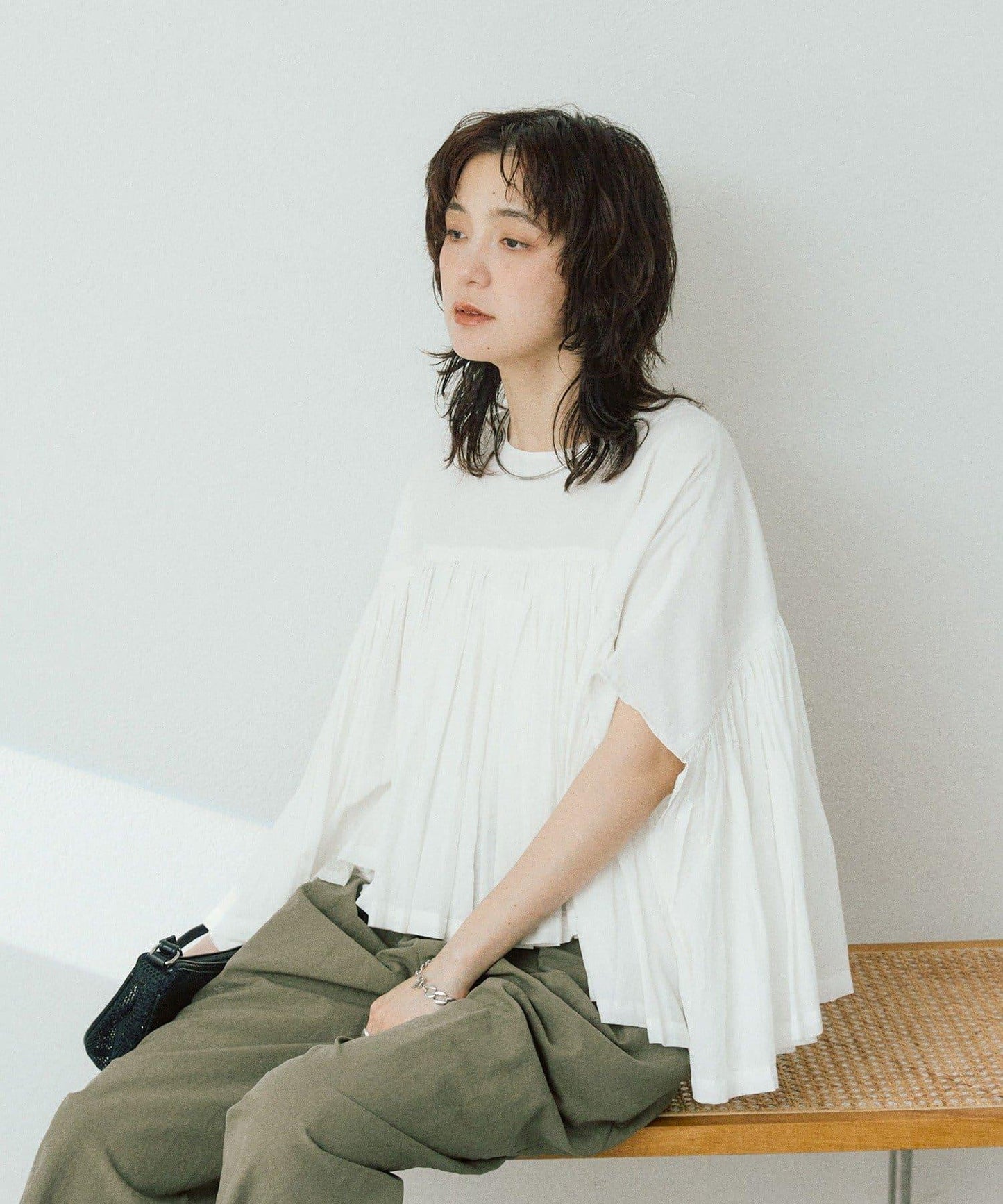 RIVE DROITE 褶皺蓬鬆廓形 女式襯衫
