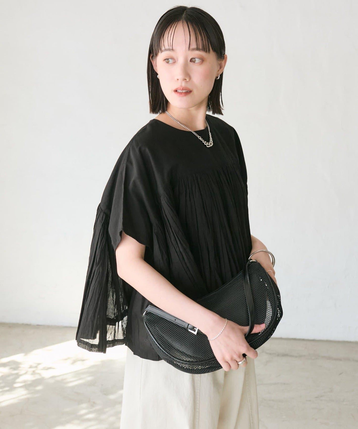 RIVE DROITE 褶皺蓬鬆廓形 女式襯衫