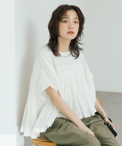 RIVE DROITE 褶皺蓬鬆廓形 女式襯衫
