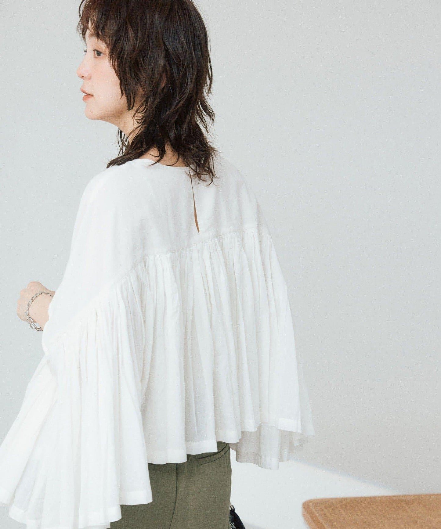 RIVE DROITE 褶皺蓬鬆廓形 女式襯衫