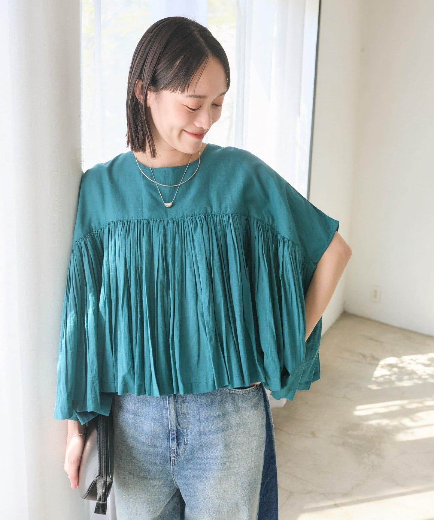 RIVE DROITE 褶皺蓬鬆廓形 女式襯衫