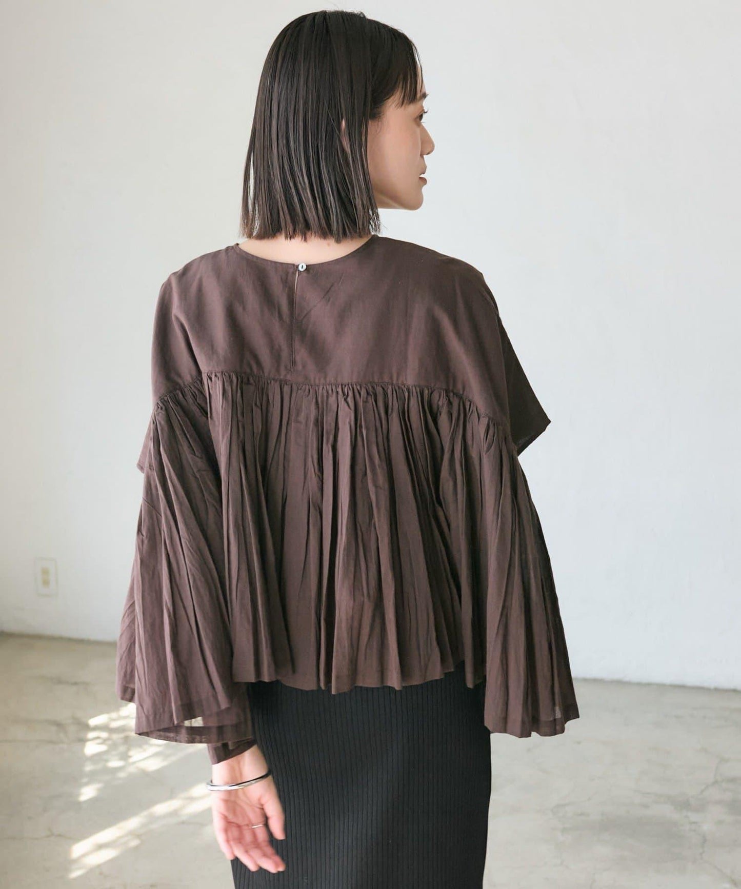 RIVE DROITE 褶皺蓬鬆廓形 女式襯衫