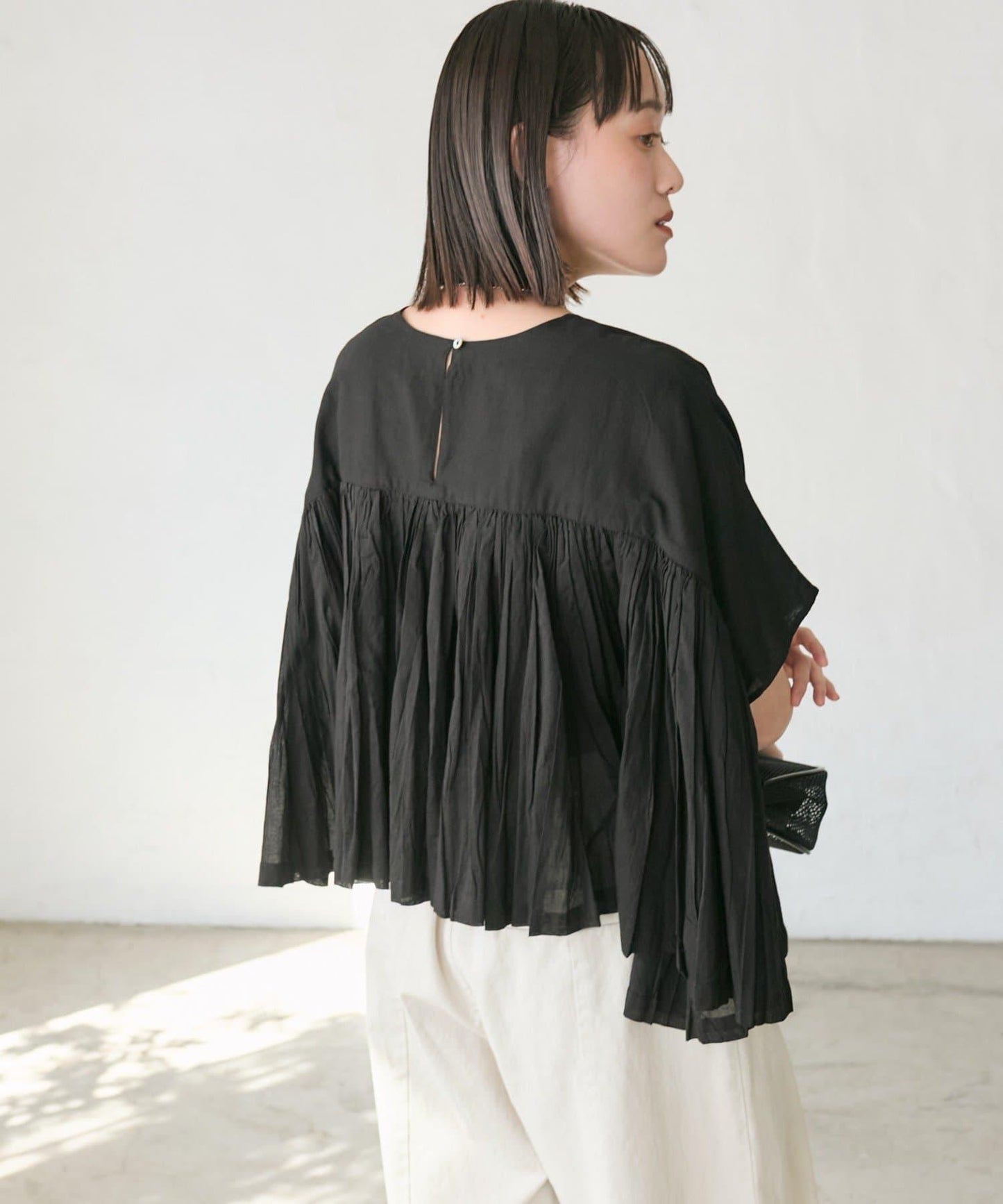 RIVE DROITE 褶皺蓬鬆廓形 女式襯衫