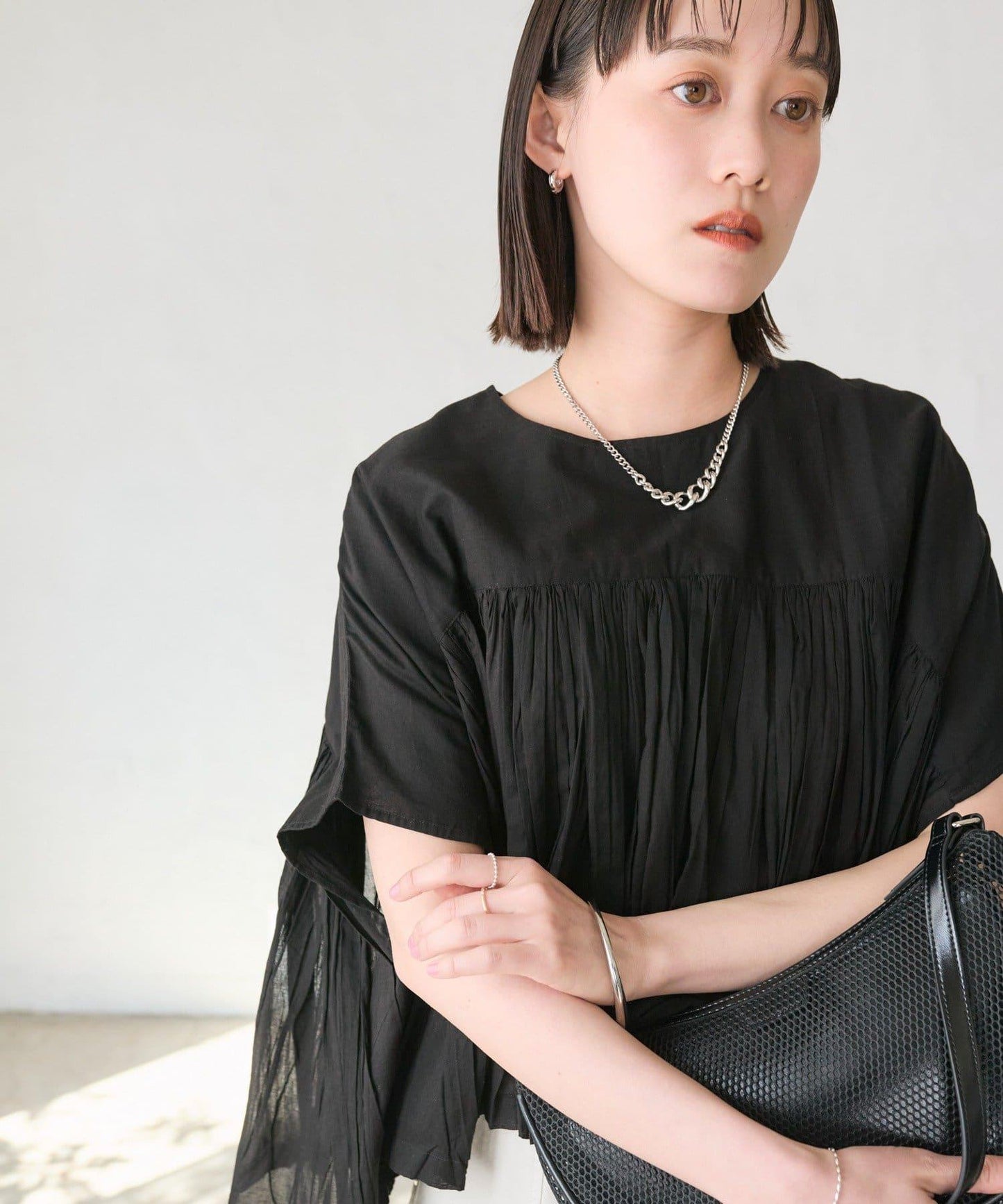 RIVE DROITE 褶皺蓬鬆廓形 女式襯衫