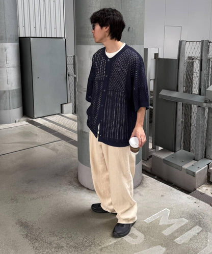 蕾絲拼接針織開衫（網絡）