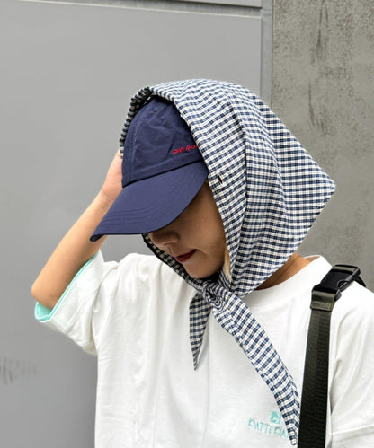 UNISEX 附バンダナ頭巾 ロゴ設計 尼龍 棒球帽