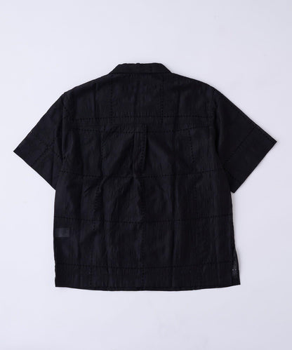 中性蕾絲刺繡襯衫 網絡