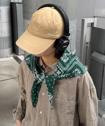 UNISEX 附バンダナ頭巾 ロゴ設計 尼龍 棒球帽