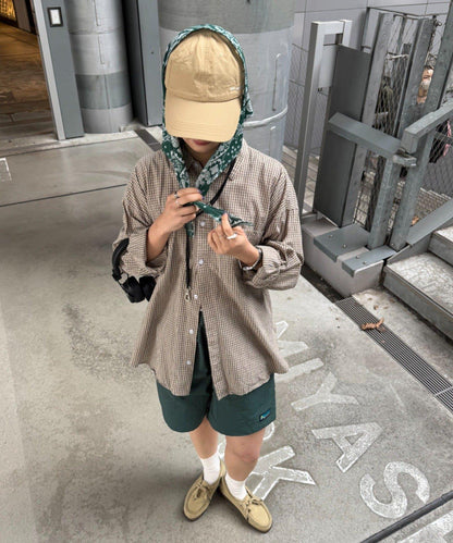 UNISEX 附バンダナ頭巾 ロゴ設計 尼龍 棒球帽