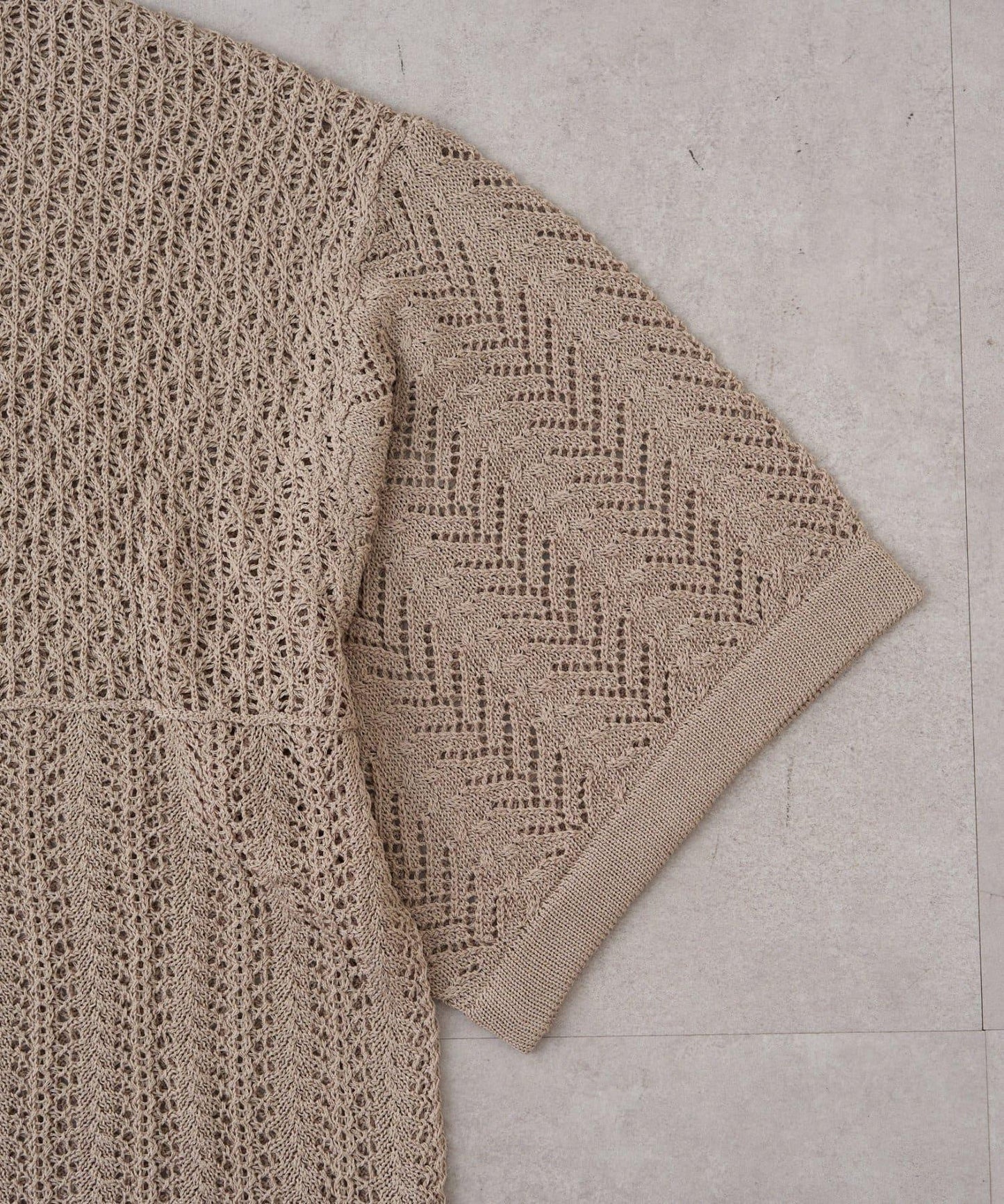 蕾絲拼接針織開衫（網絡）