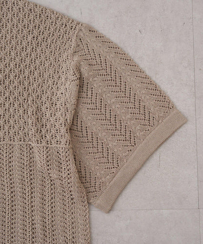 蕾絲拼接針織開衫（網絡）