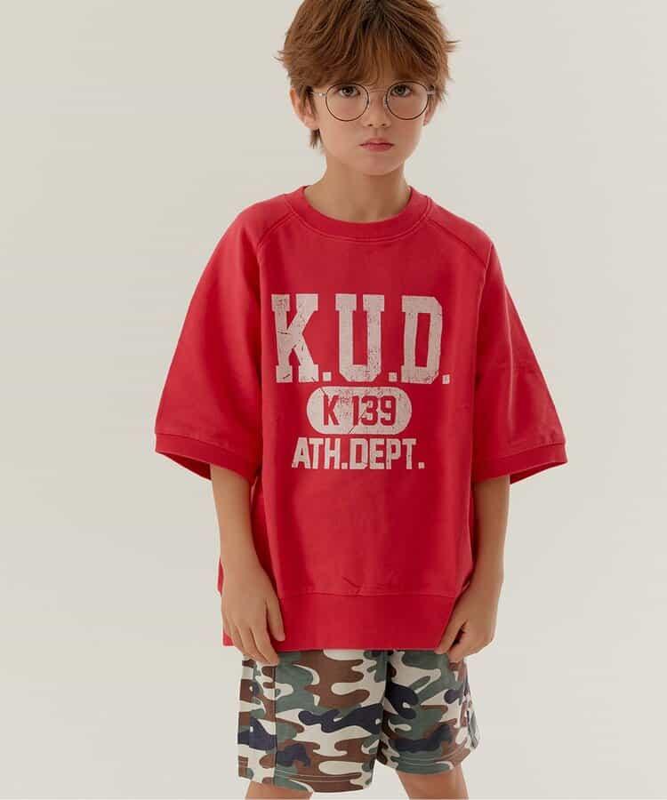 KUDOZ.B 插肩學院風短袖衛衣（網絡）