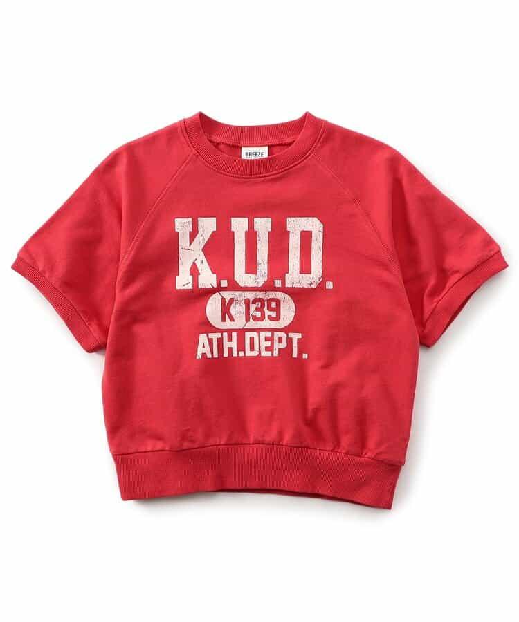 KUDOZ.B 插肩學院風短袖衛衣（網絡）