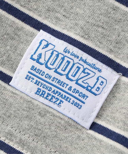 KUDOZ.B 先染條紋疊穿設計 T恤