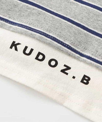 KUDOZ.B 先染條紋疊穿設計 T恤