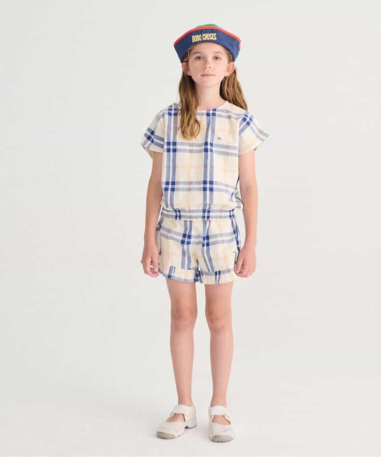 Fun Tartan 兒童短袖襯衫