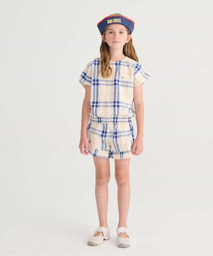 Fun Tartan 兒童短袖襯衫