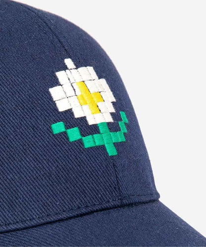 Pixel Daisy 圖案 斜紋面料 棒球帽（兒童款）