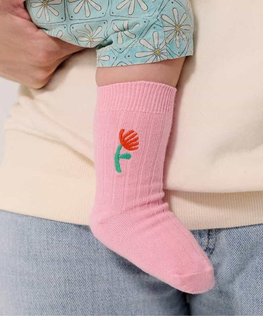 Flower shor socks 2P 嬰童襪子