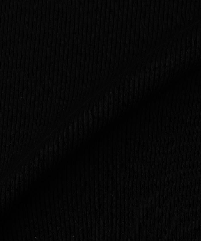 心形刺繡 五分袖 純棉 羅紋上衣 T Rib T-shirt a‑T01