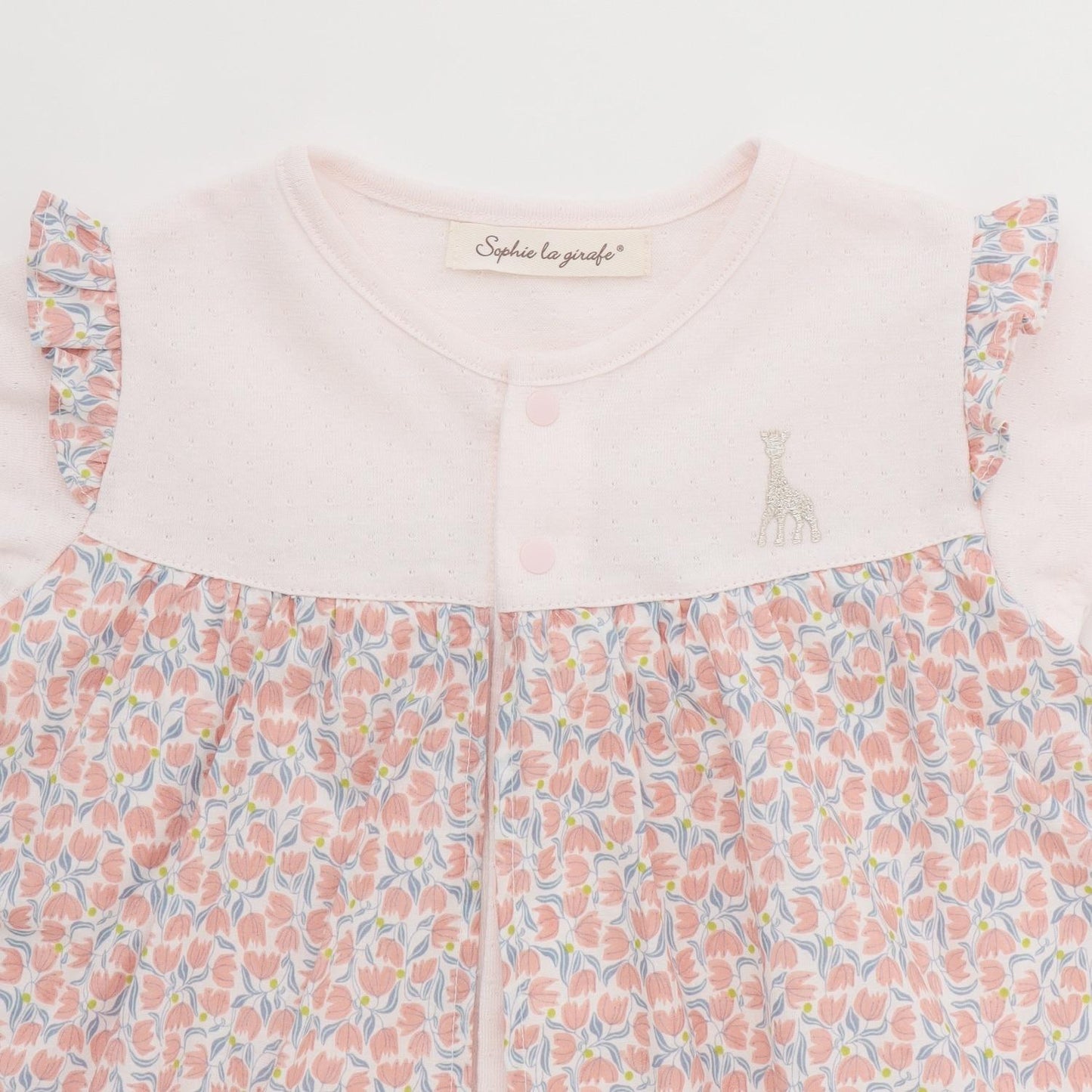 日本製造 短款 花卉圖案 連體服