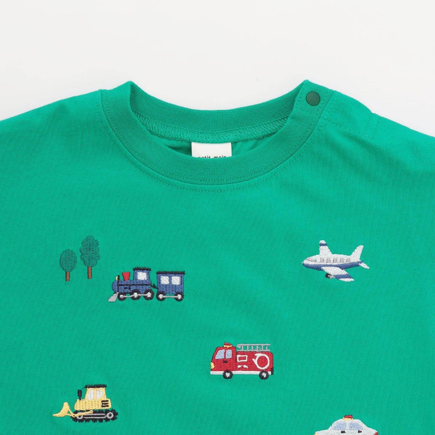 接觸涼感 工程車刺繡 短袖T恤
