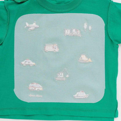 接觸涼感 工程車刺繡 短袖T恤