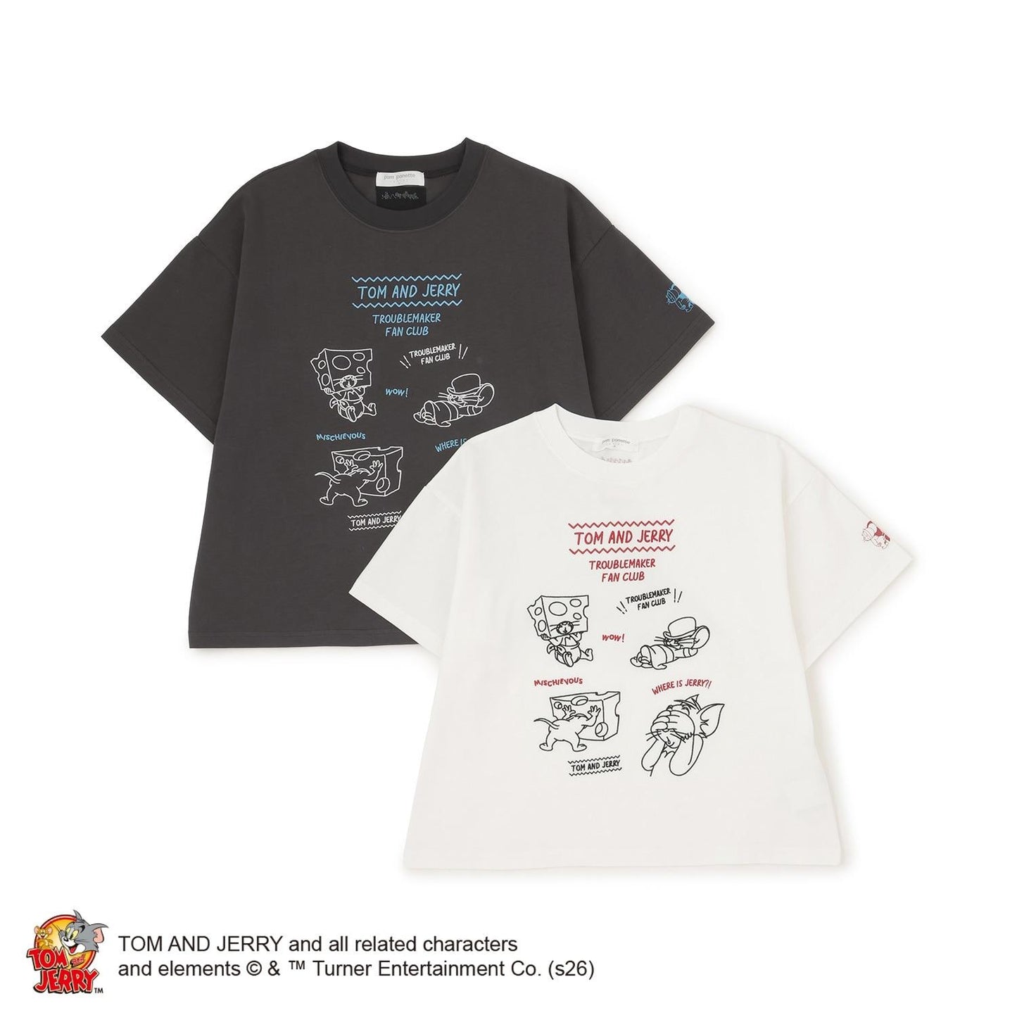 TOM AND JERRY（湯姆與傑瑞） 寬鬆款T恤