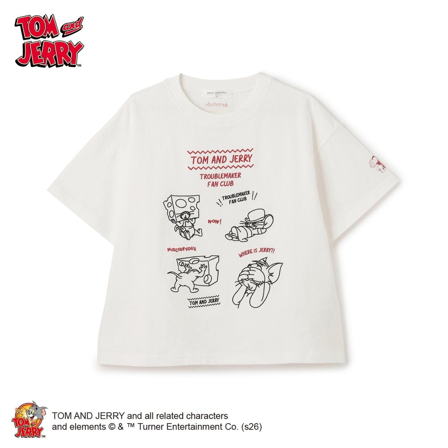TOM AND JERRY（湯姆與傑瑞） 寬鬆款T恤