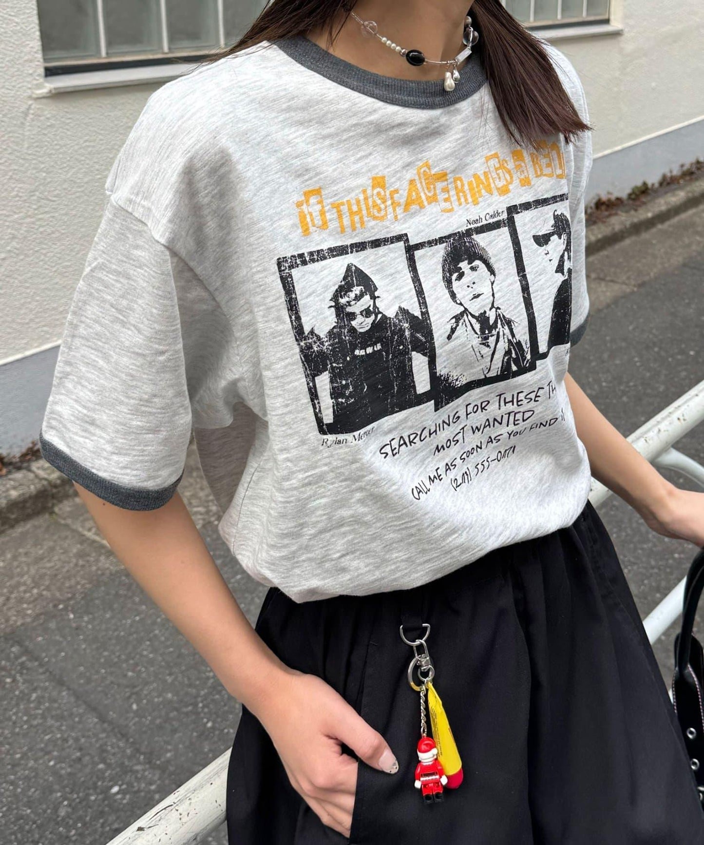 多款印花撞色邊 T恤