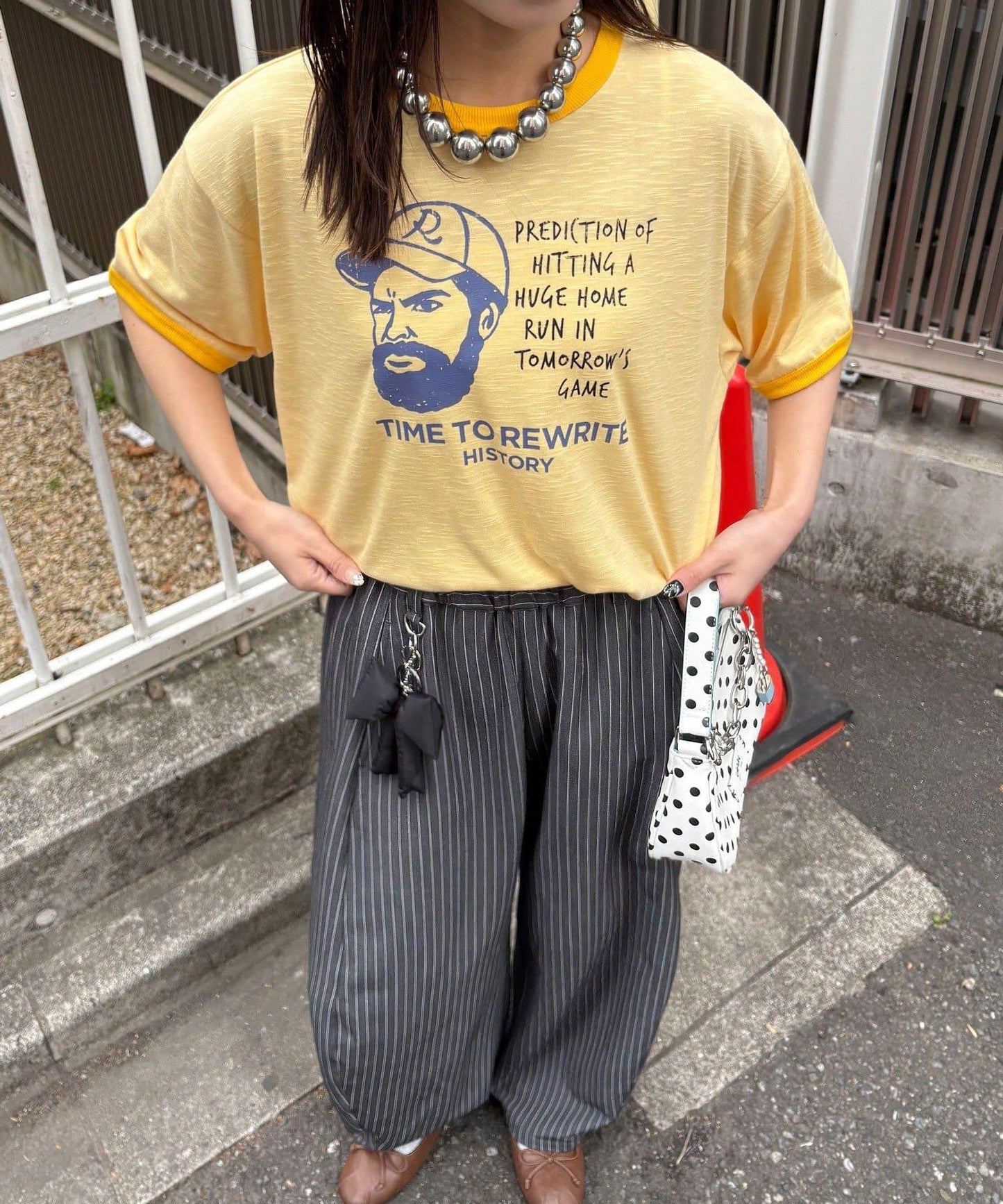 多款印花撞色邊 T恤