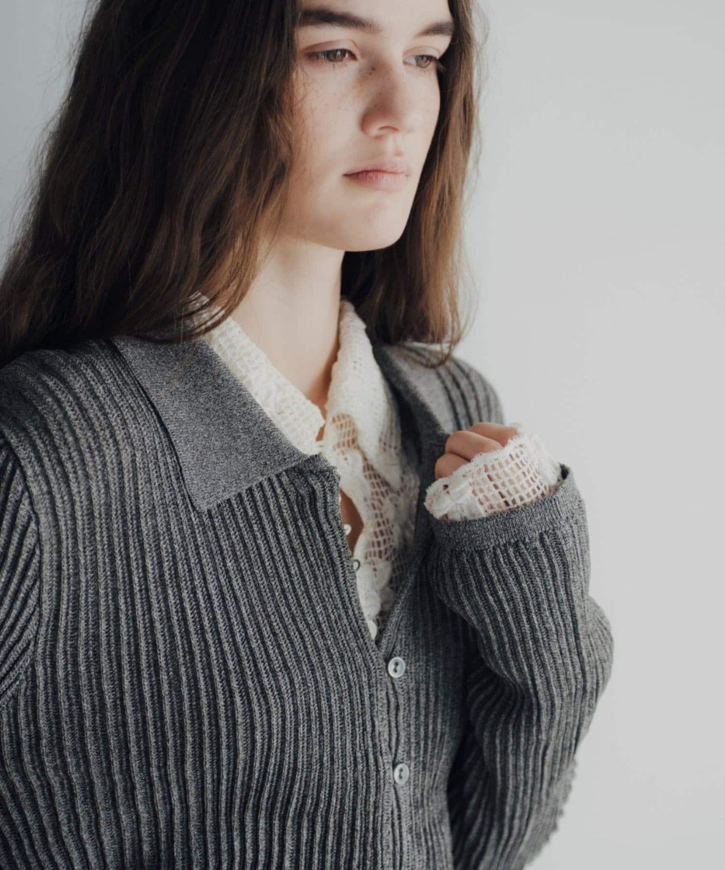 Pasterip Polo knit summer cardigan 針織開衫