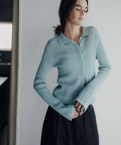 Pasterip Polo knit summer cardigan 針織開衫