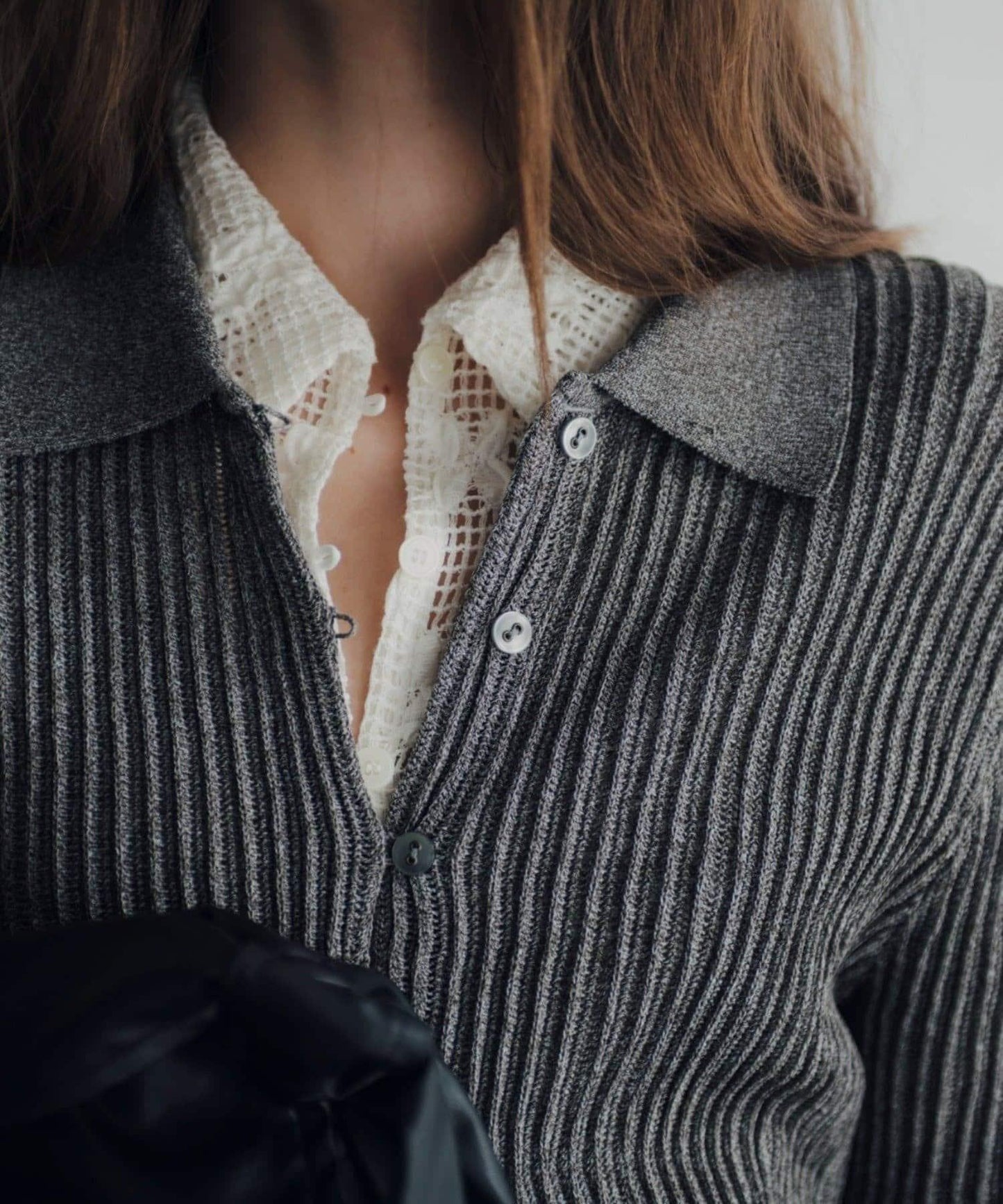 Pasterip Polo knit summer cardigan 針織開衫