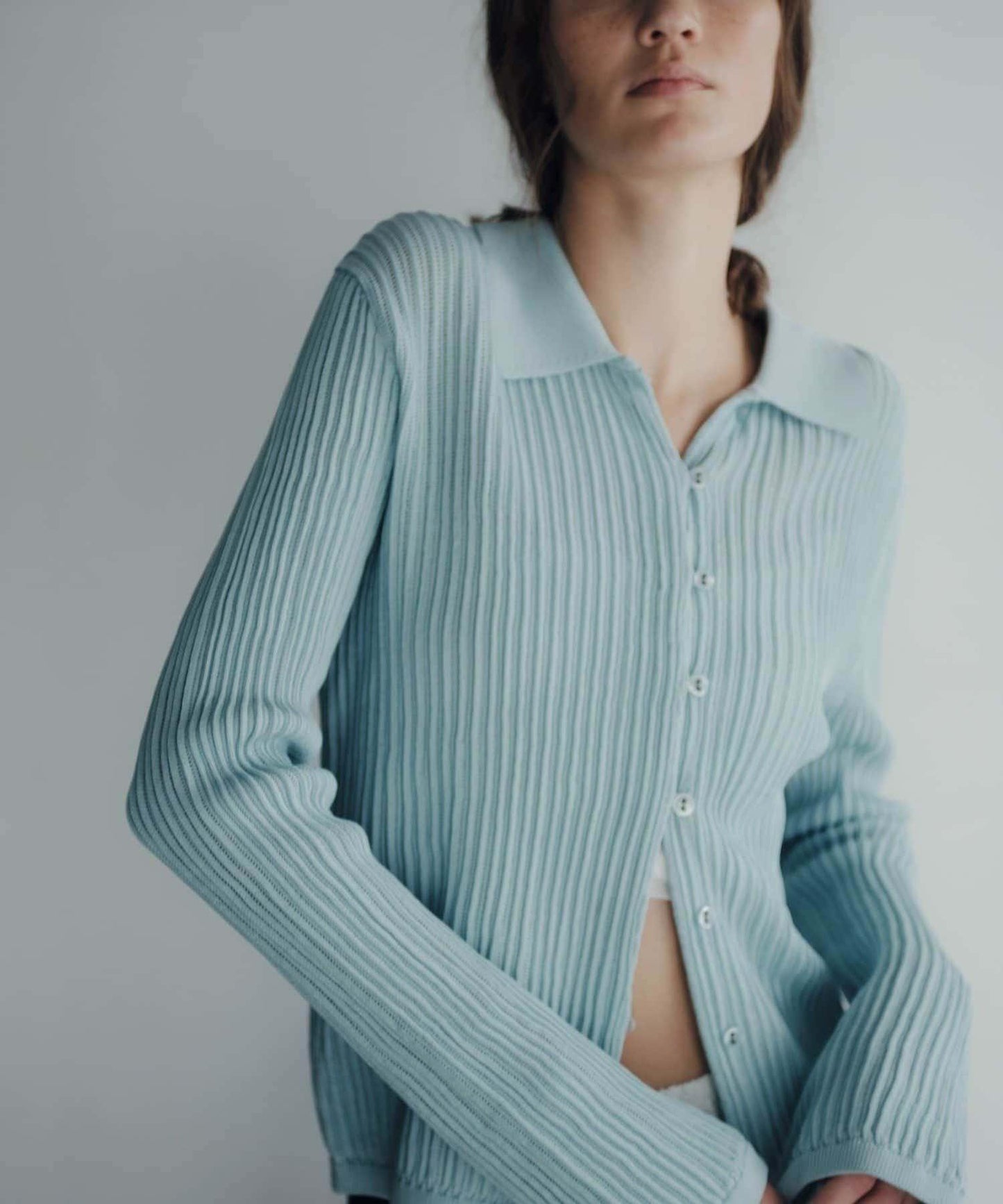 Pasterip Polo knit summer cardigan 針織開衫