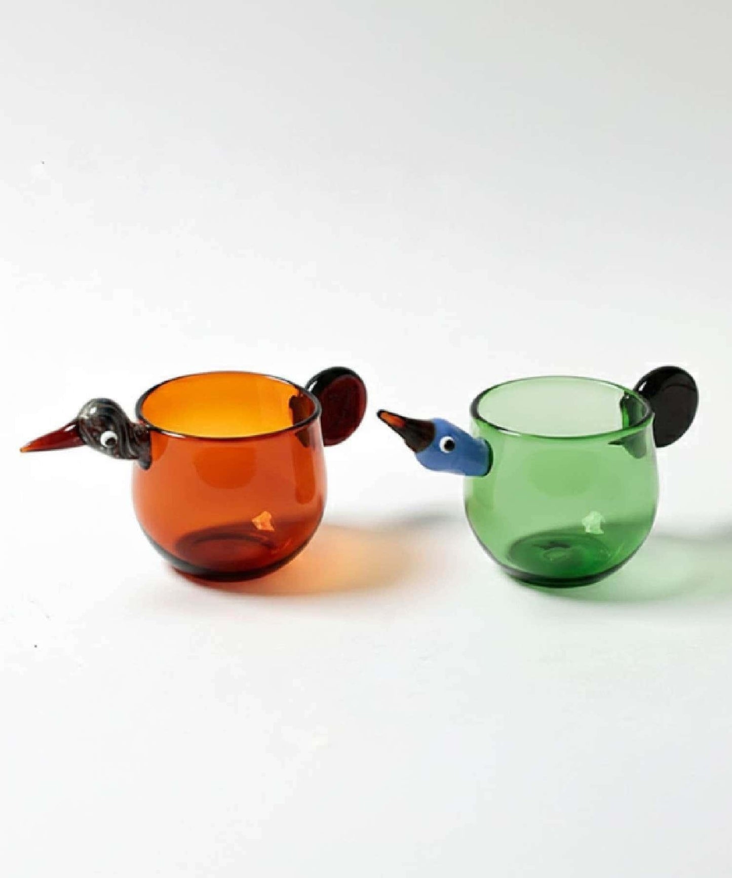 玻璃鳥造型 玻璃茶杯