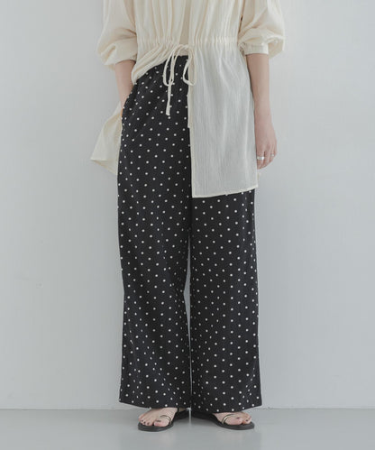 波點印花 休閒褲