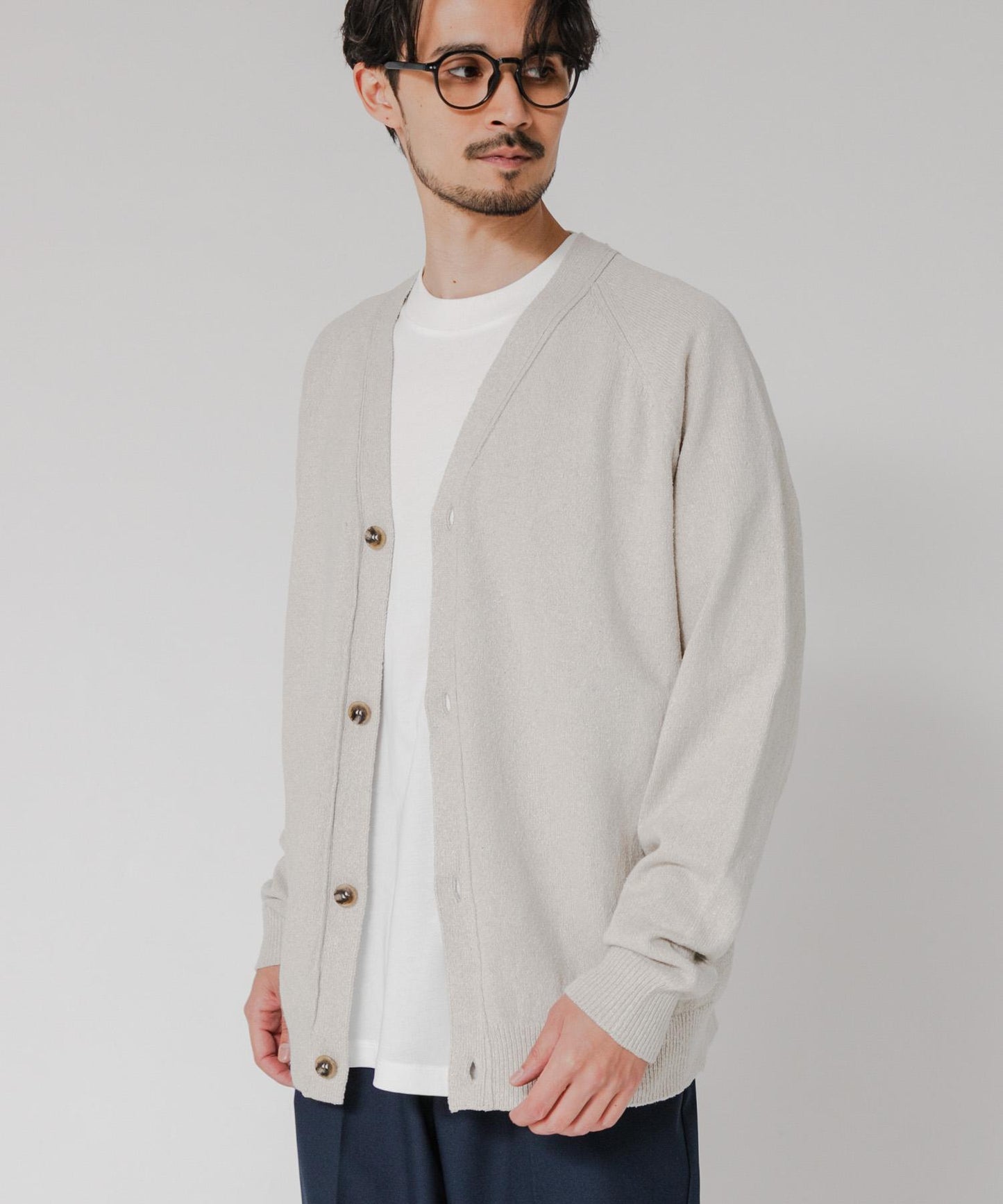 SILK NOIL CARDIGAN 開衫