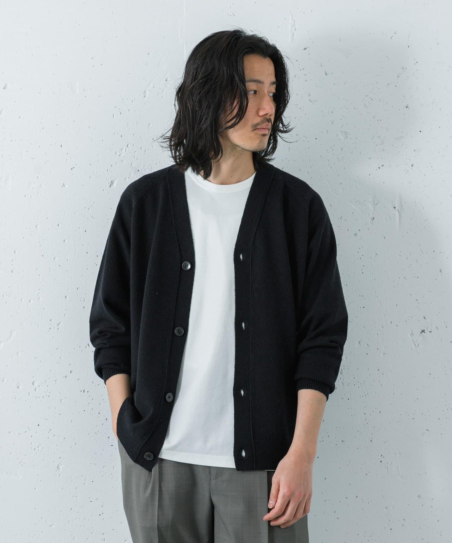 SILK NOIL CARDIGAN 開衫