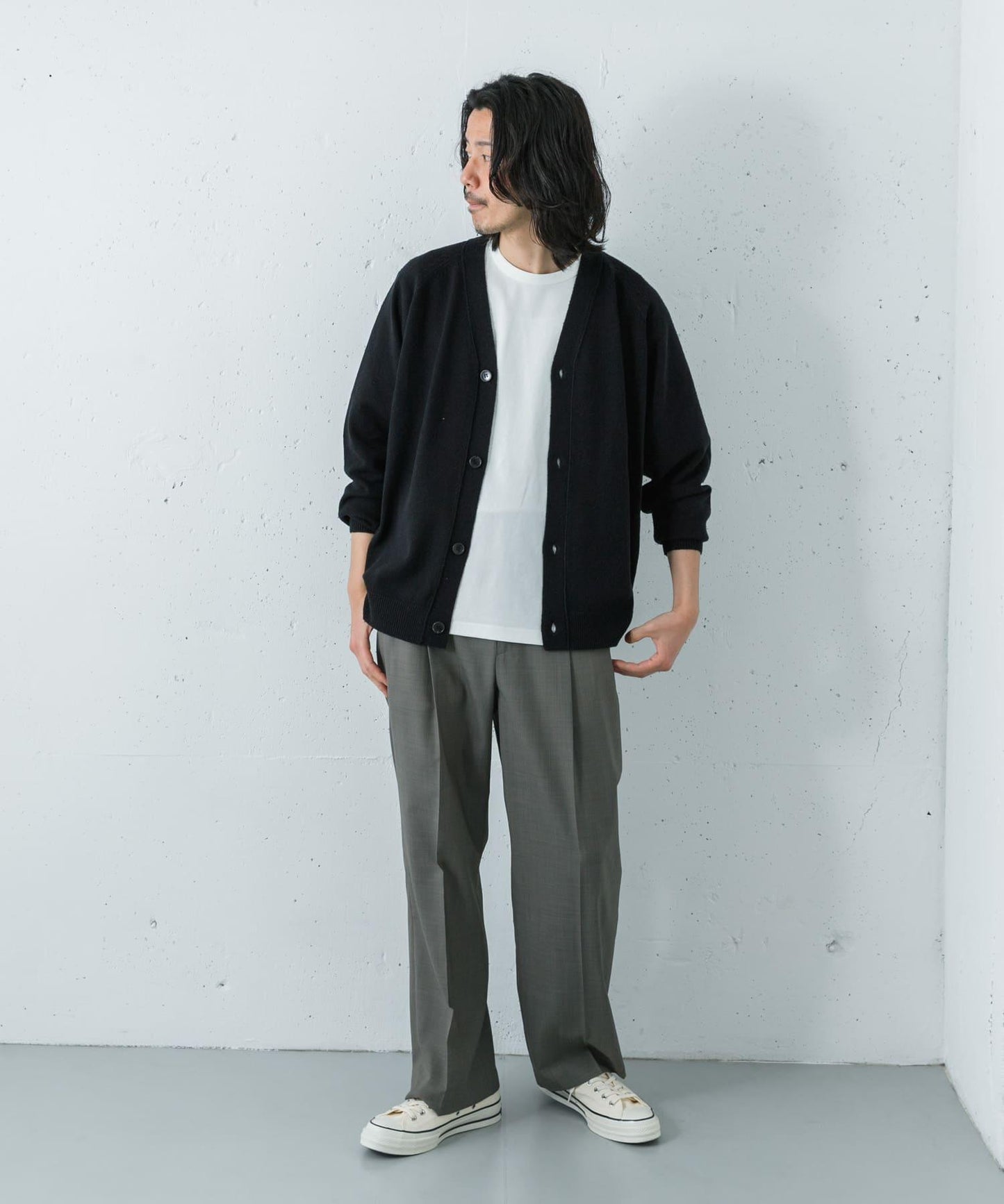 SILK NOIL CARDIGAN 開衫