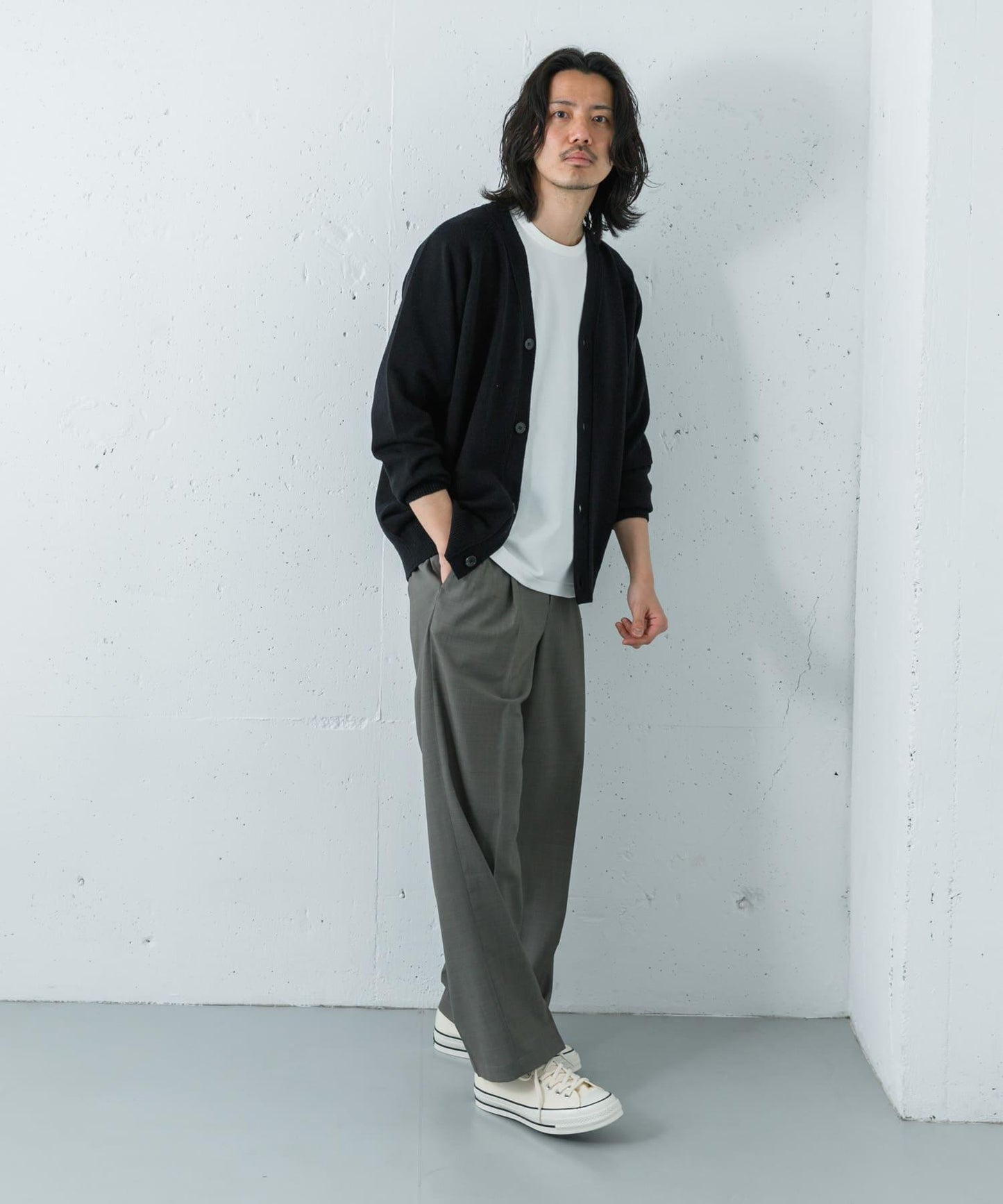 SILK NOIL CARDIGAN 開衫