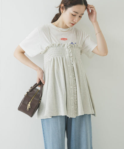 crinkle crinkle crinkle SHIRRING GATHER CAMI 吊帶上衣